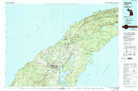 preview thumbnail of historical topo map of Hancock, MI in 1985