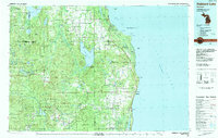 Download a high-resolution, GPS-compatible USGS topo map for Hubbard Lake, MI (1984 edition)
