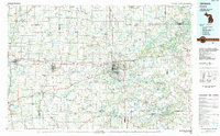 preview thumbnail of historical topo map of Jackson, MI in 1983