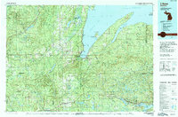 Download a high-resolution, GPS-compatible USGS topo map for LAnse, MI (1991 edition)