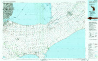 Download a high-resolution, GPS-compatible USGS topo map for Lake St Clair South, MI (1991 edition)
