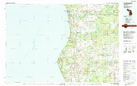 preview thumbnail of historical topo map of Ludington, MI in 1983