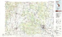 preview thumbnail of historical topo map of Midland, MI in 1984