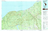 1979 Map of Bergland, MI, 1991 Print