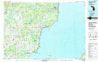 Download a high-resolution, GPS-compatible USGS topo map for Tawas City, MI (1991 edition)