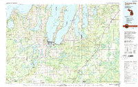 Download a high-resolution, GPS-compatible USGS topo map for Traverse City, MI (1984 edition)