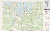 preview thumbnail of historical topo map of Traverse City, MI in 1983
