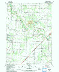 Download a high-resolution, GPS-compatible USGS topo map for Adair, MI (1991 edition)