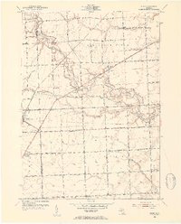 Download a high-resolution, GPS-compatible USGS topo map for Adair, MI (1954 edition)