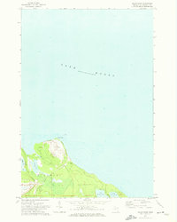 Download a high-resolution, GPS-compatible USGS topo map for Adams Point, MI (1974 edition)