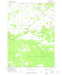 preview thumbnail of historical topo map of Midland County, MI in 1973