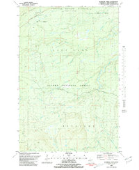 preview thumbnail of historical topo map of Ontonagon County, MI in 1981