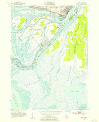1952 Map of Algonac, 1954 Print