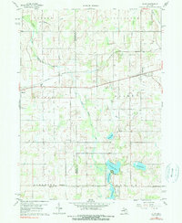 1960 Map of Allen, MI, 1990 Print