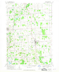 preview thumbnail of historical topo map of Almont, MI in 1968