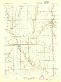 preview thumbnail of historical topo map of Armada, MI in 1945