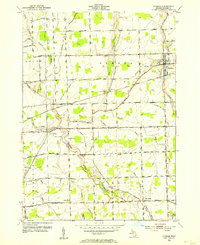 1952 Map of Armada, MI, 1954 Print
