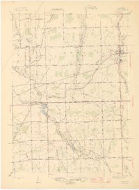 preview thumbnail of historical topo map of Armada, MI in 1945