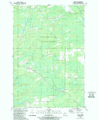 preview thumbnail of historical topo map of Marquette County, MI in 1989