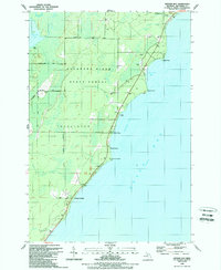Download a high-resolution, GPS-compatible USGS topo map for Arthur Bay, MI (1989 edition)