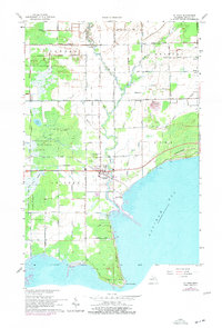 Download a high-resolution, GPS-compatible USGS topo map for Au Gres, MI (1978 edition)