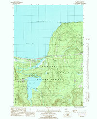 preview thumbnail of historical topo map of Alger County, MI in 1985