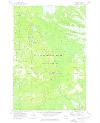 preview thumbnail of historical topo map of Luce County, MI in 1962