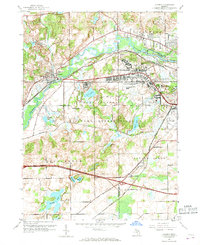 Download a high-resolution, GPS-compatible USGS topo map for Augusta, MI (1968 edition)