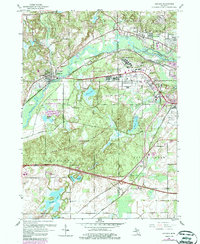 Download a high-resolution, GPS-compatible USGS topo map for Augusta, MI (1985 edition)