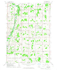Download a high-resolution, GPS-compatible USGS topo map for Aurelius, MI (1967 edition)