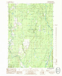 Download a high-resolution, GPS-compatible USGS topo map for Baker Creek, MI (1985 edition)