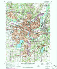 Download a high-resolution, GPS-compatible USGS topo map for Battle Creek, MI (1985 edition)