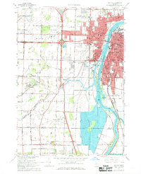 Download a high-resolution, GPS-compatible USGS topo map for Bay City, MI (1969 edition)