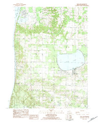 preview thumbnail of historical topo map of Manistee County, MI in 1983