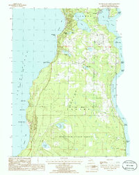 Download a high-resolution, GPS-compatible USGS topo map for Beaver Island North, MI (1986 edition)