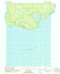 Download a high-resolution, GPS-compatible USGS topo map for Beaver Island South, MI (1986 edition)