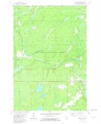 preview thumbnail of historical topo map of Iron County, MI in 1981