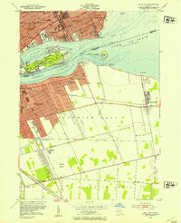 Download a high-resolution, GPS-compatible USGS topo map for Belle Isle, MI (1954 edition)