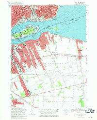 Download a high-resolution, GPS-compatible USGS topo map for Belle Isle, MI (1971 edition)