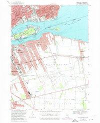 preview thumbnail of historical topo map of Wayne County, MI in 1968