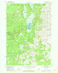 Download a high-resolution, GPS-compatible USGS topo map for Bentley, MI (1972 edition)