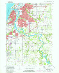 Download a high-resolution, GPS-compatible USGS topo map for Benton Harbor, MI (1980 edition)
