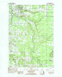 Download a high-resolution, GPS-compatible USGS topo map for Benzonia, MI (1984 edition)