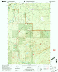 preview thumbnail of historical topo map of Ontonagon County, MI in 1999