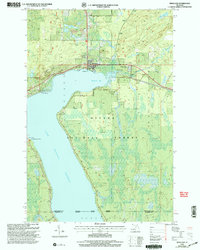 preview thumbnail of historical topo map of Bergland, MI in 1999