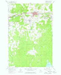Download a high-resolution, GPS-compatible USGS topo map for Bessemer, MI (1977 edition)