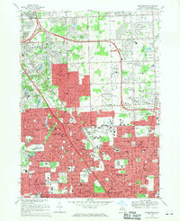 Download a high-resolution, GPS-compatible USGS topo map for Birmingham, MI (1971 edition)