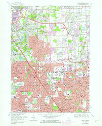 Download a high-resolution, GPS-compatible USGS topo map for Birmingham, MI (1981 edition)