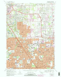 Download a high-resolution, GPS-compatible USGS topo map for Birmingham, MI (1989 edition)