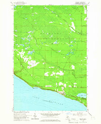 Download a high-resolution, GPS-compatible USGS topo map for Brevort, MI (1965 edition)